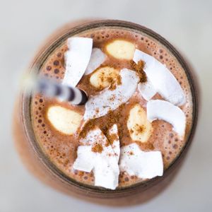 Almond Alchemy Smoothie at The Glass Onion Society in Long Jetty