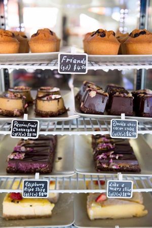 Vegan treats at The Glass Onion Society in Long Jetty