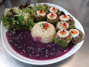 Brown Rice with Vetgetable (Lunch) at Raw Chefs Cafe in Kowloon