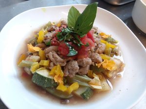  Homemade Whole-wheat Pellets Mixed Fresh Herbs and Tomato with Vegetable (Seasonal and Limited)(Lunch) at Raw Chefs Cafe in Kowloon