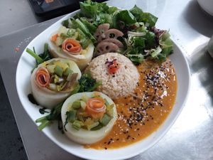 Brown Rice with Vetgetable (Lunch) at Raw Chefs Cafe in Kowloon