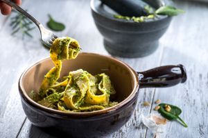 pesto pasta  at Suflet in Bucate in Cluj-napoca