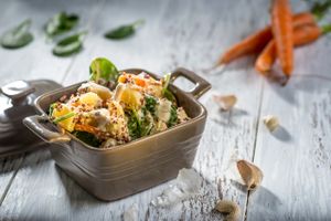 vegetarian salad at Suflet in Bucate in Cluj-napoca