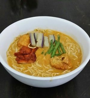 超好吃咖哩面 at Min Yuan Vegetarian Home in Kuala Lumpur