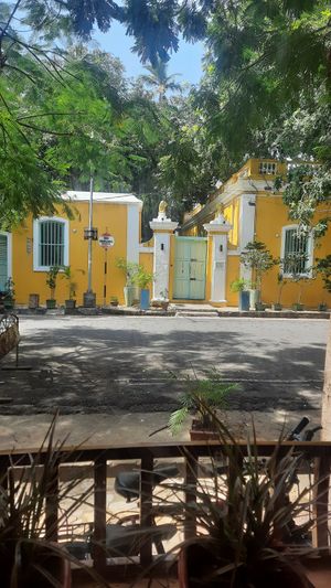 View from the window table at Surguru - JN St in Pondicherry