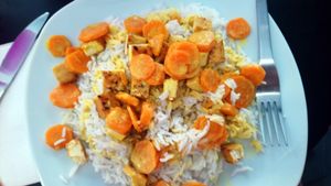 Japanese Grilled Tofu dish at Chic Planete in Avignon