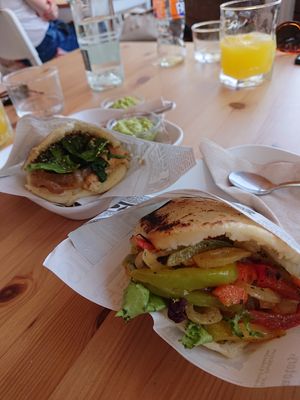 Arepas! Super tasty at Aqui y Ahora  in Lanzarote