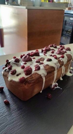 Tarta de la Abuela con Frutos Rojos at Aqui y Ahora  in Lanzarote
