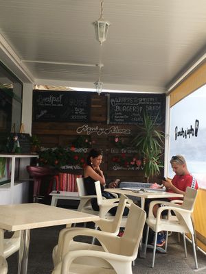 The outside seating area at Aqui y Ahora  in Lanzarote