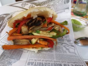 Vegetable arepa at Aqui y Ahora  in Lanzarote