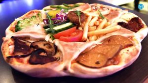 Vegan Vulkan Pizza at Pizzeria Amore in Orsa