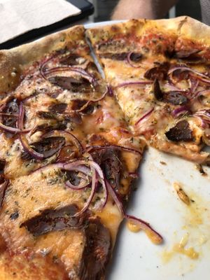 Pizza chorizo (vegan)  at Pizza Paco in Barcelona