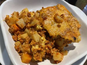 Moussaka 😍  at Vege Joy in Varna