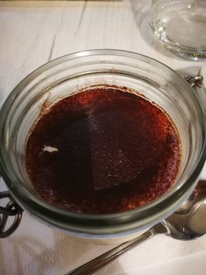 Vegan tiramisu at Vege Joy in Varna