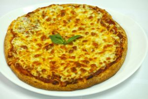 Pizza Four Cheeses at Vege Joy in Varna