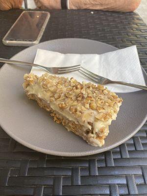 Carrot cake 😍 at Vege Joy in Varna