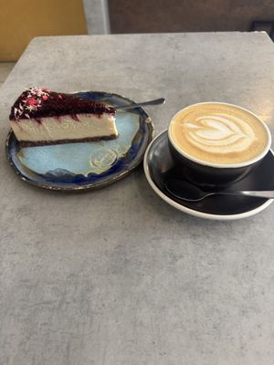 Vegan cheesecake   at Bez Cukru in Katowice