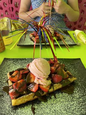   at Gelatomania in Gran Canaria