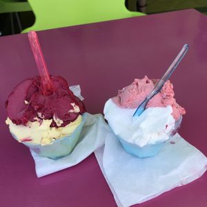 Vegan sorbet  at Gelatomania in Gran Canaria