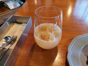 Apple juice at Karakoma in Morioka