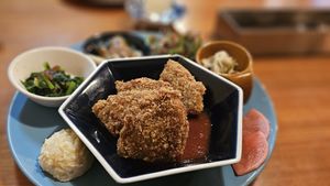 Chicken cutlet at Karakoma in Morioka