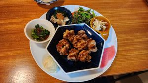 soybean meat at Karakoma in Morioka