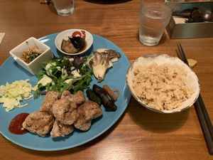 Karage dinner menu, allium free at Karakoma in Morioka