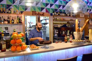 second stop, vegan slow food restaurant at Vegan Food Tours Barcelona in Barcelona