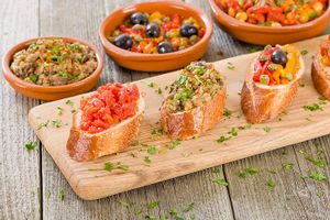 Delicious tapas to share at Vegan Food Tours Barcelona in Barcelona
