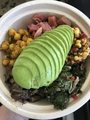 Buddha bowl! Signature item, so fresh and delicious  at Delicious Raw Kitchen and Juice Bar - maybe close in Estero
