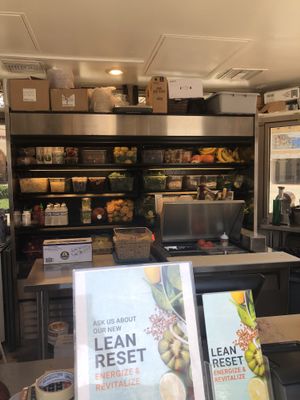 Everything fresh, everything on display  at Delicious Raw Kitchen and Juice Bar - maybe close in Estero