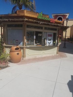 In coconut point shopping at Delicious Raw Kitchen and Juice Bar - maybe close in Estero