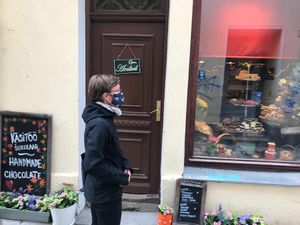 This decoration 🙌 at Karu Talu Šokolaad  in Tallinn