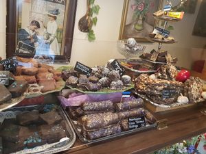 A selection of truffle-like chocolate bars at Karu Talu Šokolaad  in Tallinn