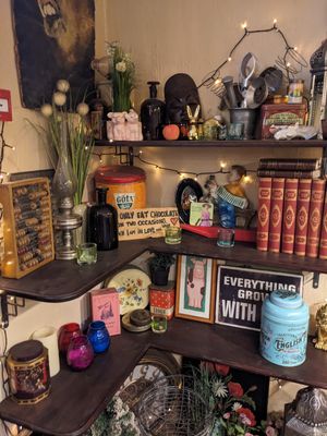 Shelves at Karu Talu Šokolaad  in Tallinn