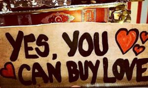 Yes, you can buy love! at Karu Talu Šokolaad  in Tallinn