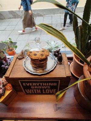 Giant cookies at Karu Talu Šokolaad  in Tallinn