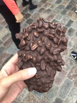 Roasted Peanut with chocolate 💚 at Karu Talu Šokolaad  in Tallinn