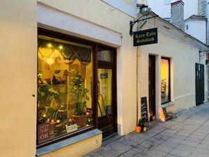 outside at Karu Talu Šokolaad  in Tallinn