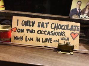 i agree 😅 at Karu Talu Šokolaad  in Tallinn