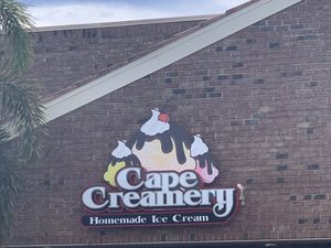 Their sign at Cape Creamery in Cape Coral