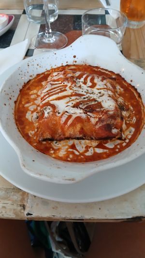 Lasagna at Graça 77 in Lisbon