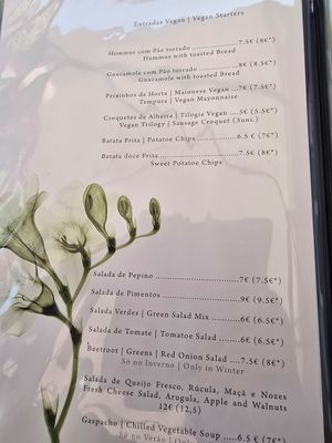 Entrees at Graça 77 in Lisbon