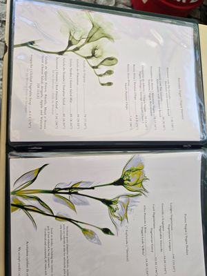 Vegan menu at Graça 77 in Lisbon