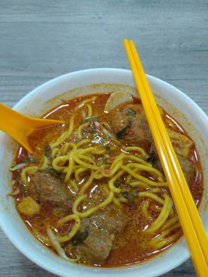 Daily Special for Friday
Laksa (very spicy) at Jia Le Yuan Vegetarian in Central Singapore