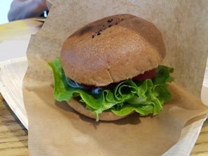 Moomoo burger at Moomoo Burger & Smoothie in Busan