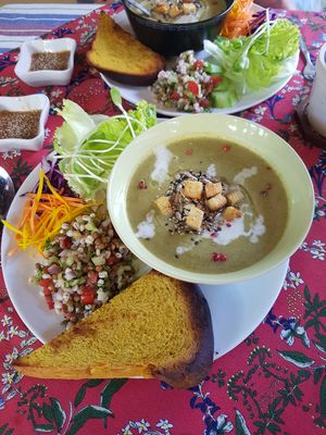 Soup of the day... what a day! :) at Little Good Things in Mae Hong Son