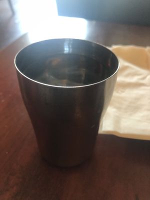 Cup of water  at Chennai Dosa in Hicksville