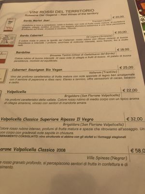 vegan vine  at Il Giardino delle Rane in Garda