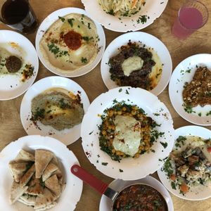 Festin pour le brunch at Birona Hummus Bar in Montreal